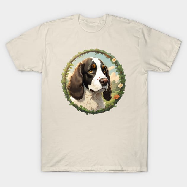 Springer Spaniel Green Fields T-Shirt by Pet And Petal